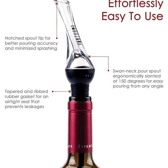 FINAL PRICE! Vintorio Wine Aerator Pourer🍷 BRAND NEW! 1/$16 or 2/$30. - Picture 5 of 10